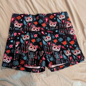 Constantly Varied Gear Black Cat Print Women's Shorts